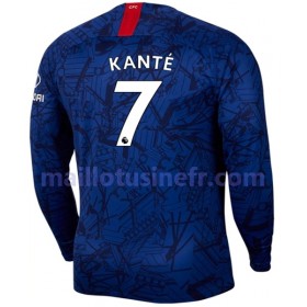 Maillot de Foot Chelsea KANTE 7 Domicile 2019-20 Manches Longues